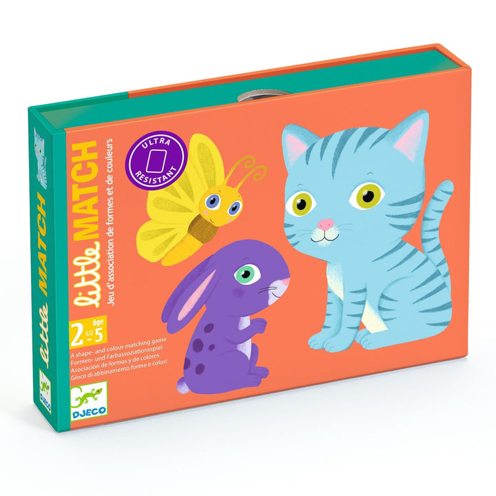 Djeco | Shape and Colour Matching Game | Little Match | 40 delig | 2 - 5 jaar - Kleine Eland