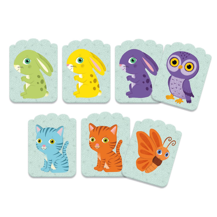 Djeco | Shape and Colour Matching Game | Little Match | 40 delig | 2 - 5 jaar - Kleine Eland