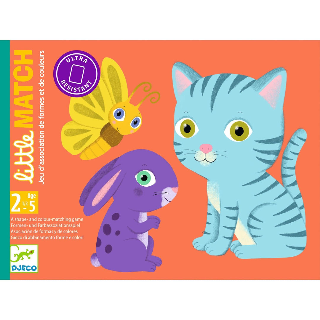 Djeco | Shape and Colour Matching Game | Little Match | 40 delig | 2 - 5 jaar - Kleine Eland