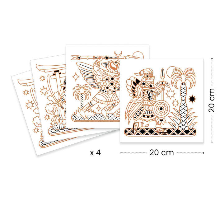 Djeco | Shiny Colouring | Animal Warriors | 5 - 8 jaar - Kleine Eland