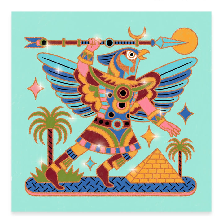 Djeco | Shiny Colouring | Animal Warriors | 5 - 8 jaar - Kleine Eland