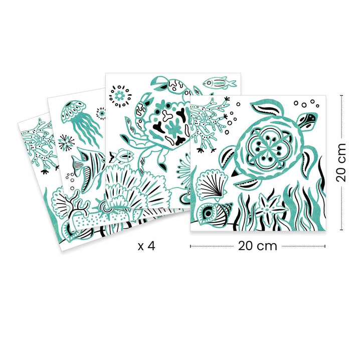 Djeco | Shiny Colouring | Under the Sea | 5 - 8 jaar - Kleine Eland