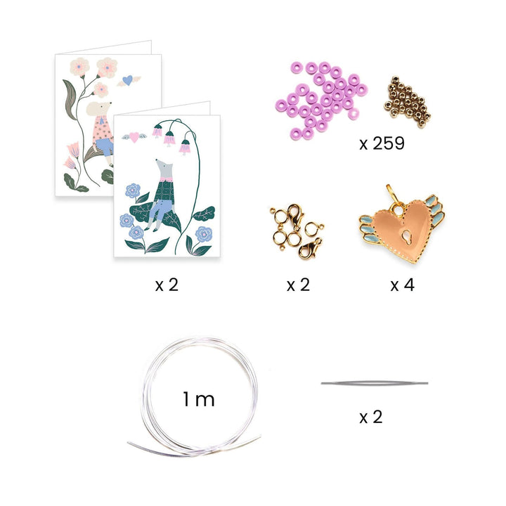 Djeco | Sieraden maken | Heart Heishi | 6+ - Kleine Eland