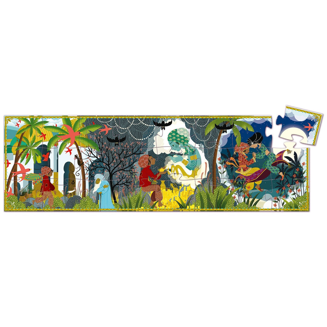 Djeco | Silhouet Puzzel | Aladdin | 24 stukjes | 3+ - Kleine Eland