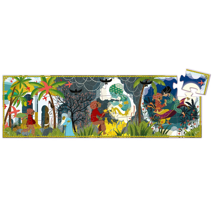 Djeco | Silhouet Puzzel | Aladdin | 24 stukjes | 3+ - Kleine Eland