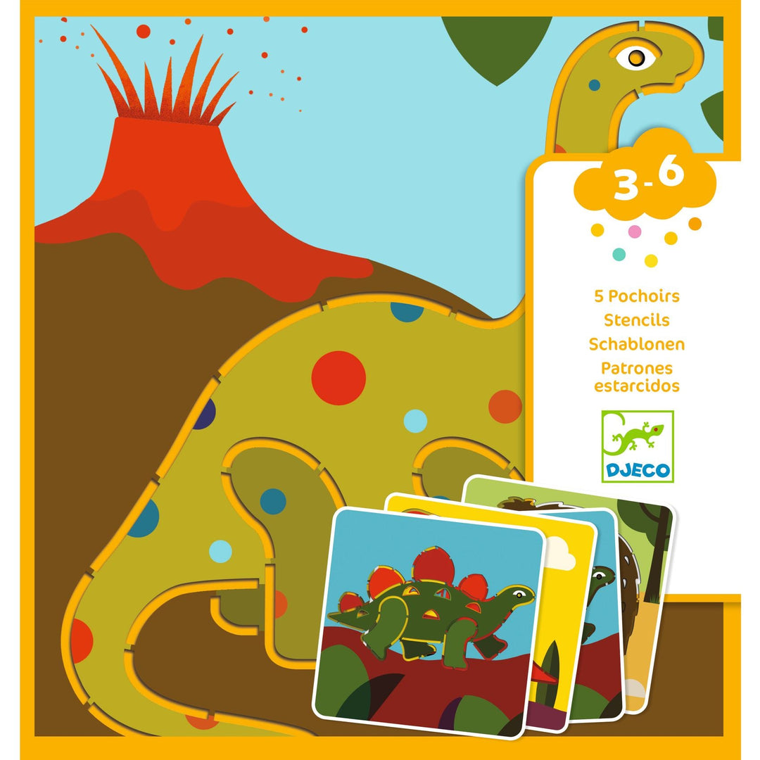 Djeco | Sjablonen | Dinosaurussen | 3-6 jaar - Kleine Eland