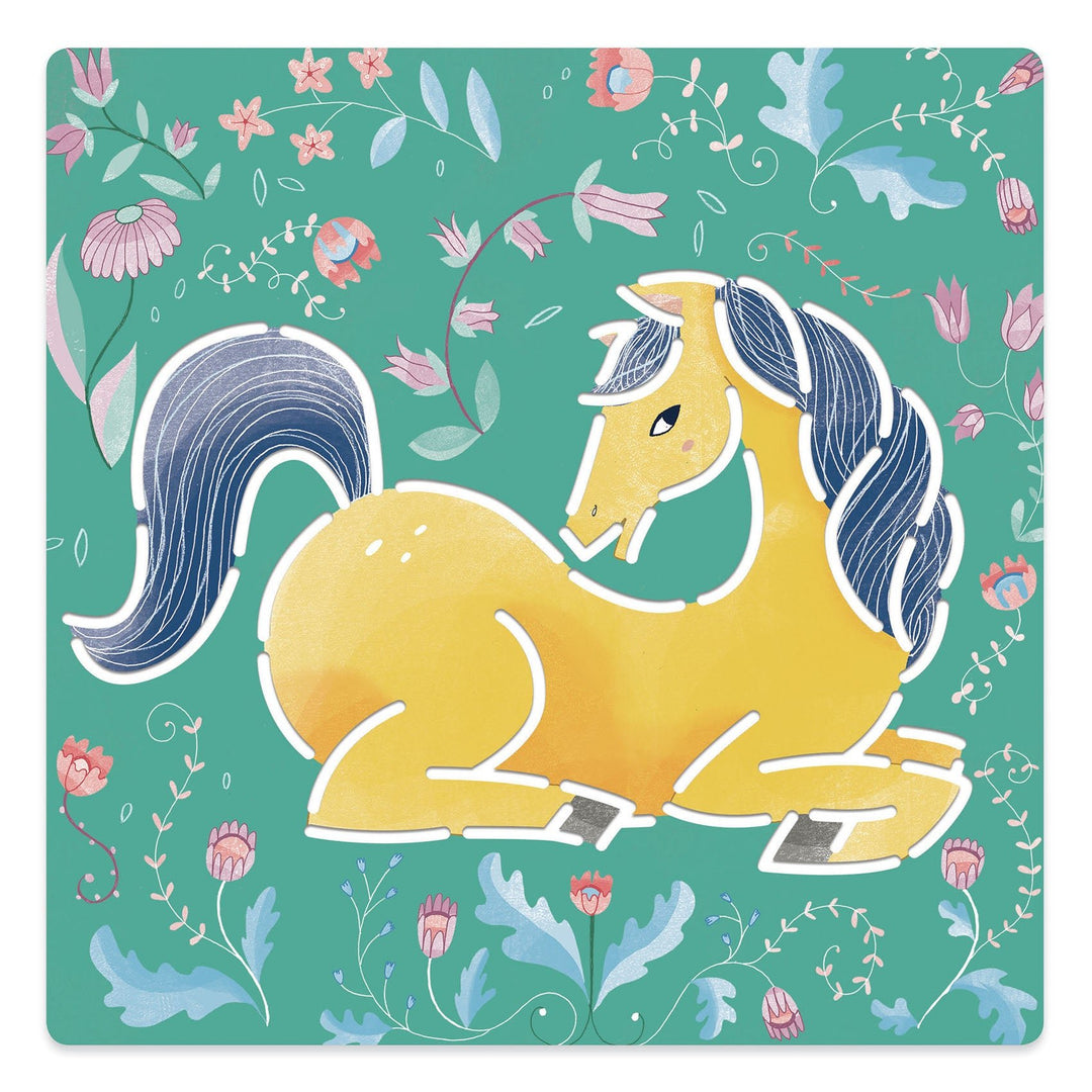 Djeco | Sjablonen | Paarden | 5 delig | 4 - 7 jaar - Kleine Eland