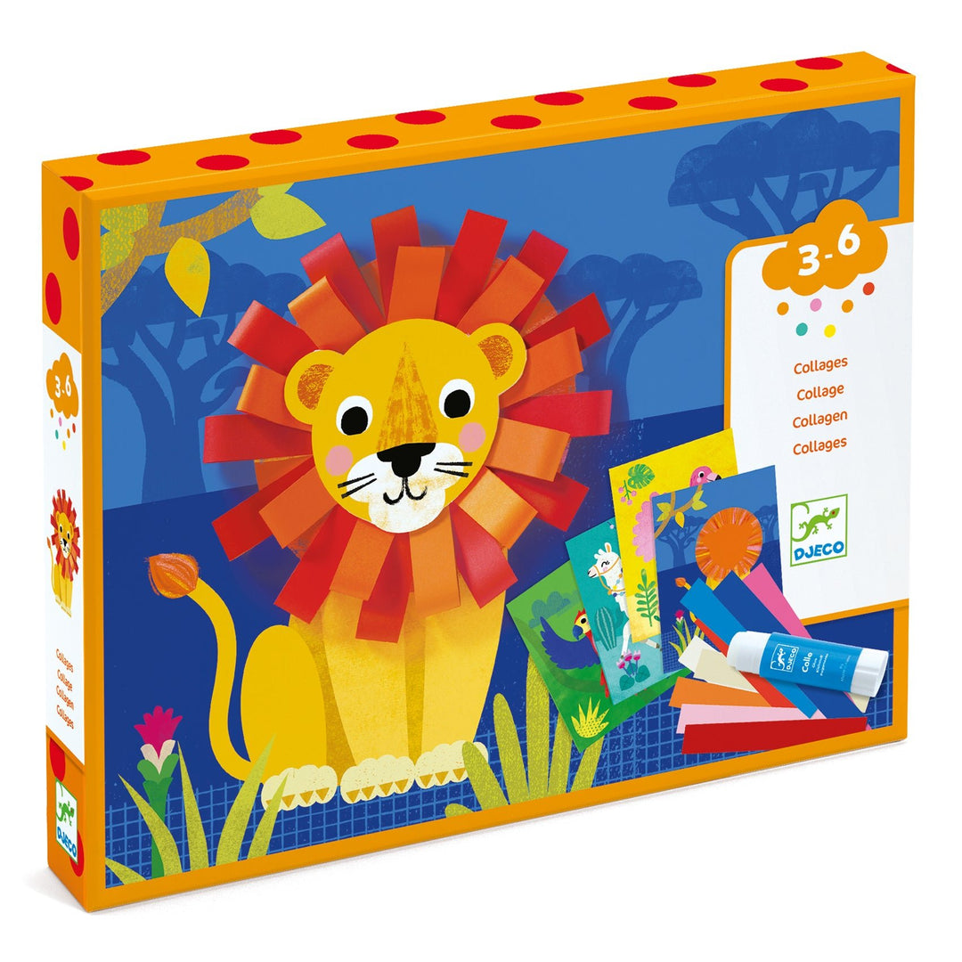 Djeco | Small Loops | 3D-collage met dieren | 3-6 jaar - Kleine Eland