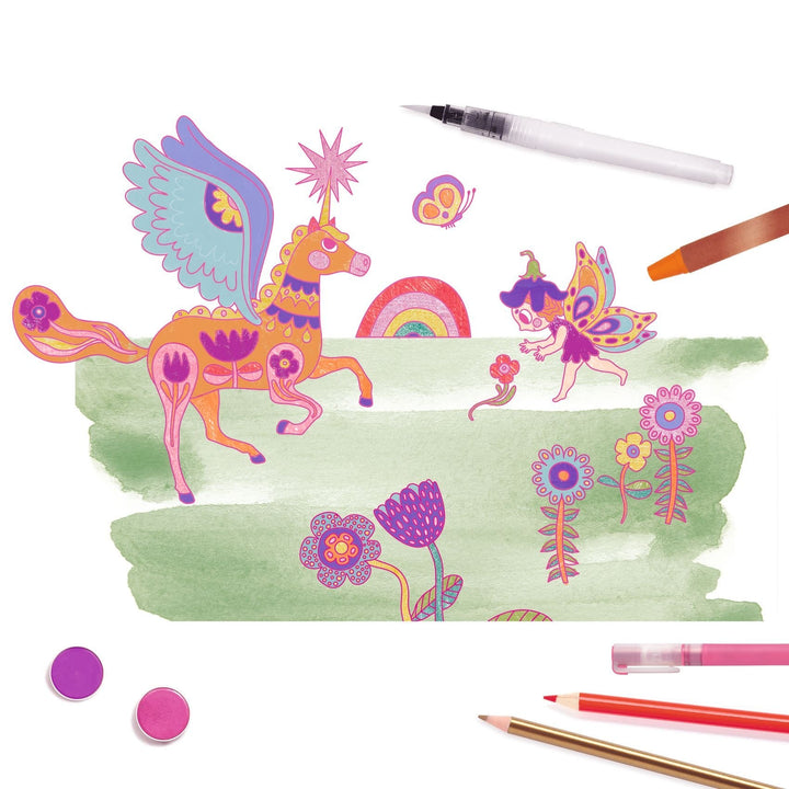 Djeco | Sparkling box of Colours | 60 delig | 6+ - Kleine Eland