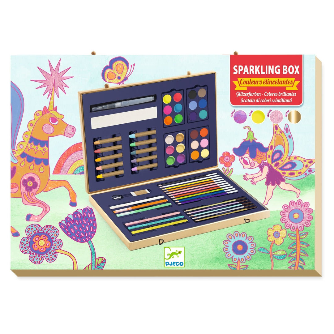 Djeco | Sparkling box of Colours | 60 delig | 6+ - Kleine Eland