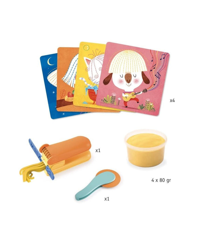 Djeco | Speeldeeg | Curls and Straight Hair | 3 - 6 jaar - Kleine Eland