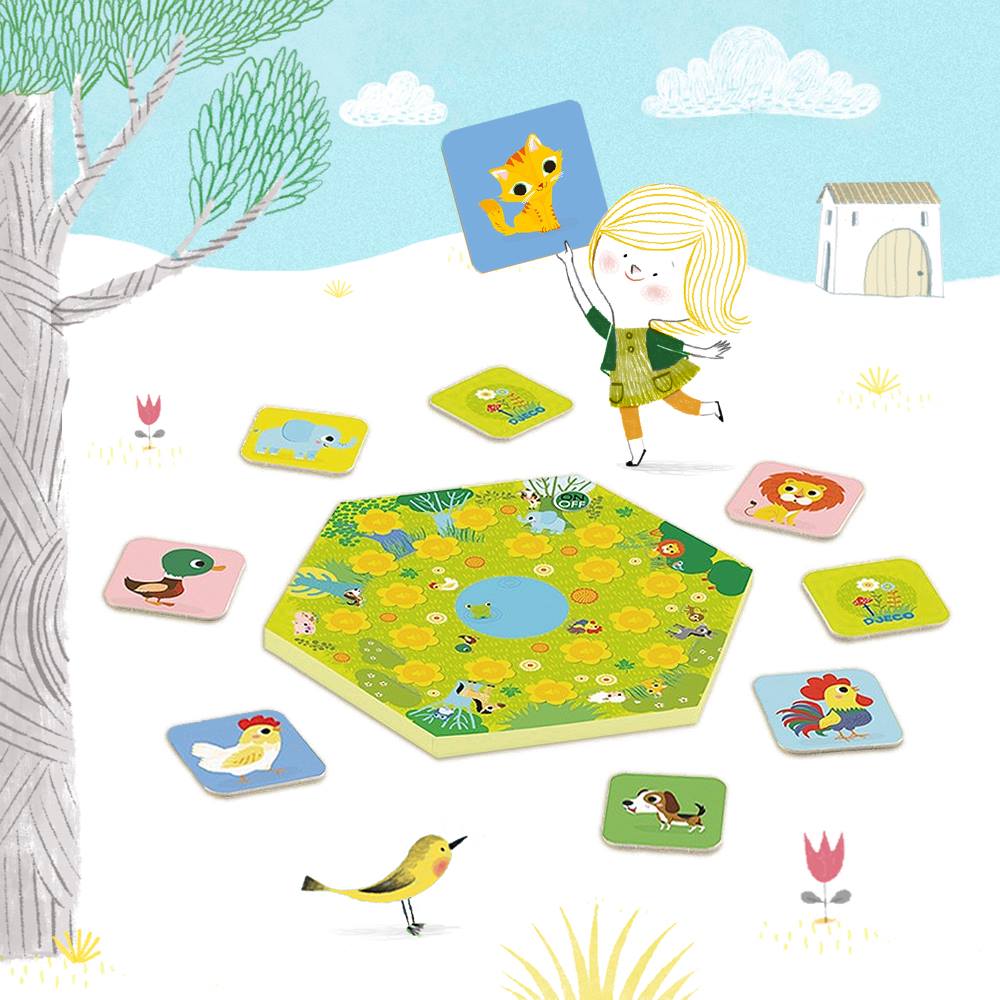 Djeco | Spel | Memo Meuh | 3 - 6 jaar - Kleine Eland