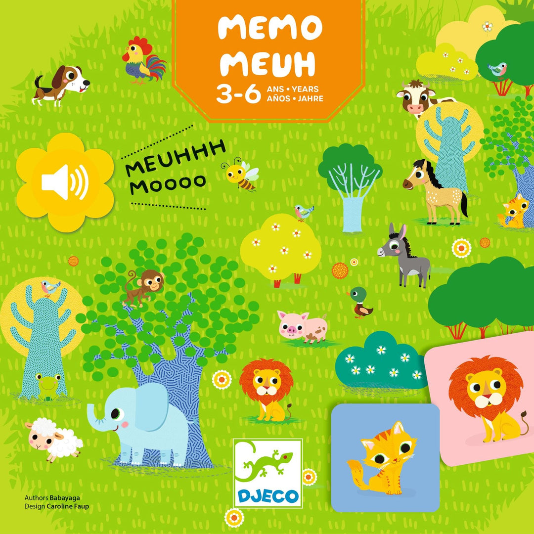 Djeco | Spel | Memo Meuh | 3 - 6 jaar - Kleine Eland