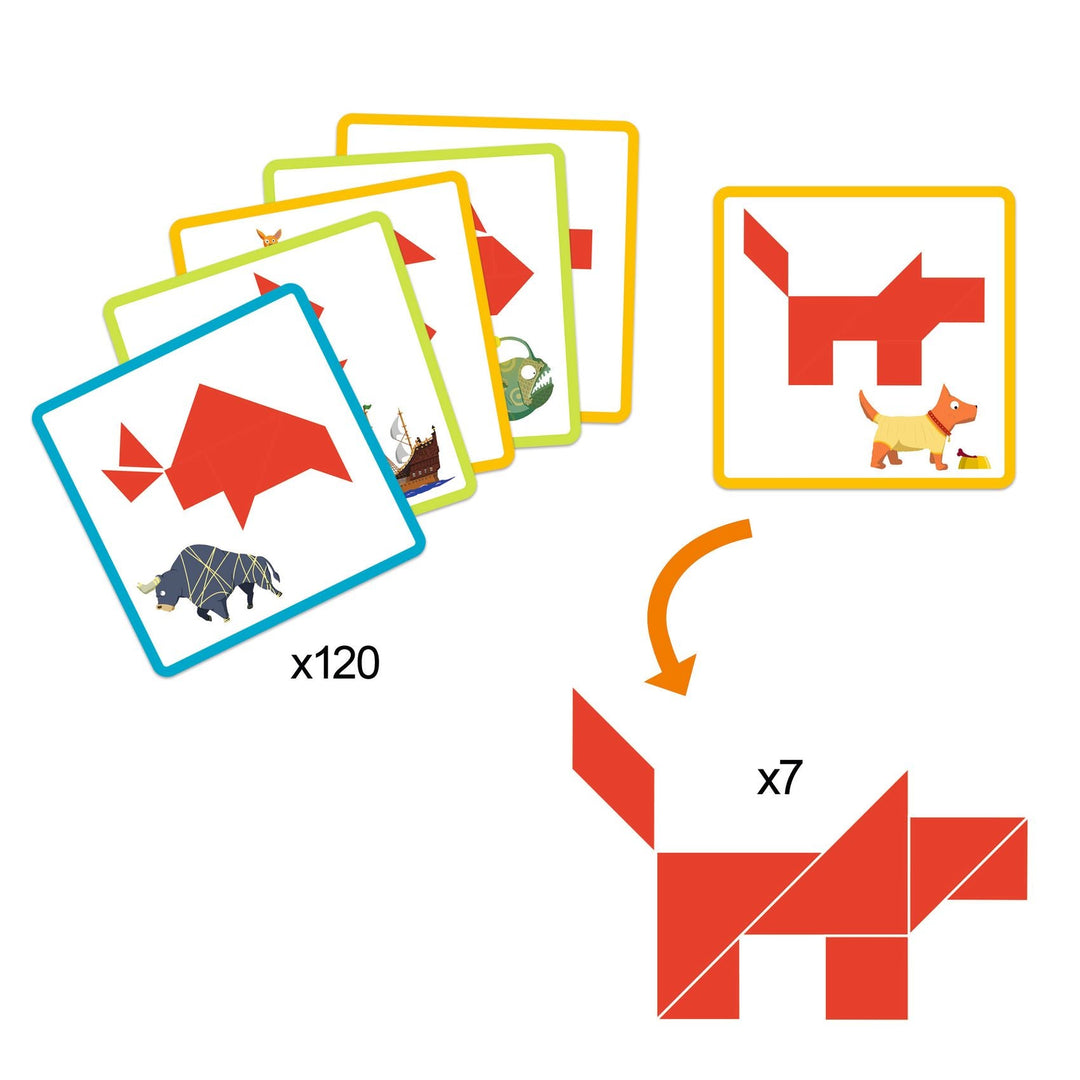 Djeco | Spel | Tangram | 6 - 99 jaar - Kleine Eland