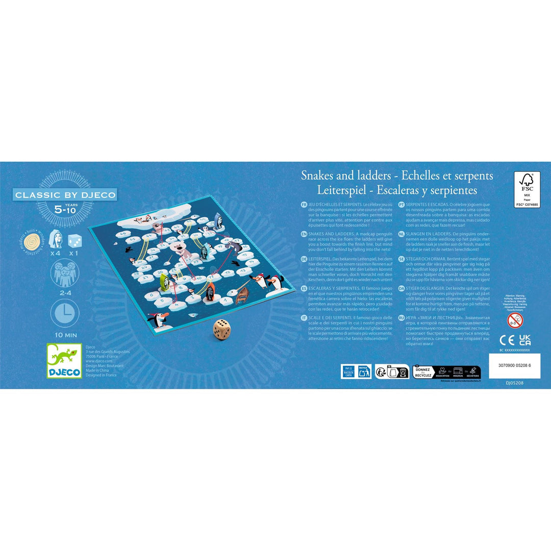 Djeco | Spellen | Classical Game | Snakes and Ladders | 5+ - Kleine Eland