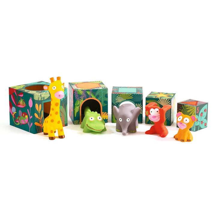 Djeco | Stapelblokken | Maxi Topani Jungle | 18 mnd+ - Kleine Eland