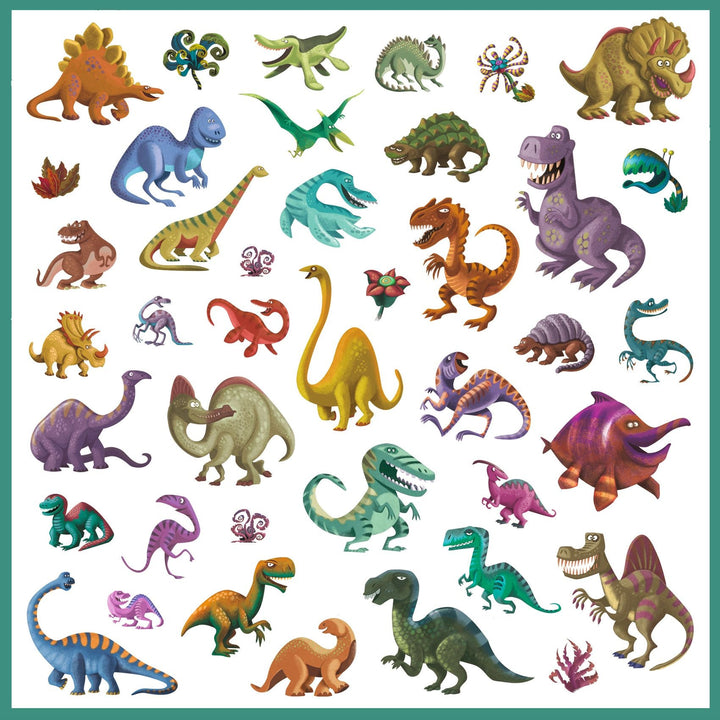 Djeco | Stickers | Dinosaurussen | 160 stuks | 4-7 jaar - Kleine Eland
