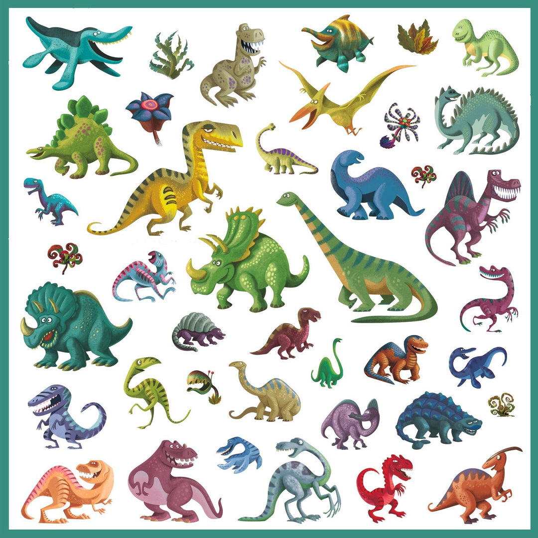 Djeco | Stickers | Dinosaurussen | 160 stuks | 4-7 jaar - Kleine Eland