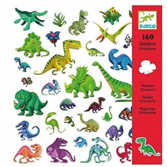 Djeco | Stickers | Dinosaurussen | 160 stuks | 4+ - Kleine Eland