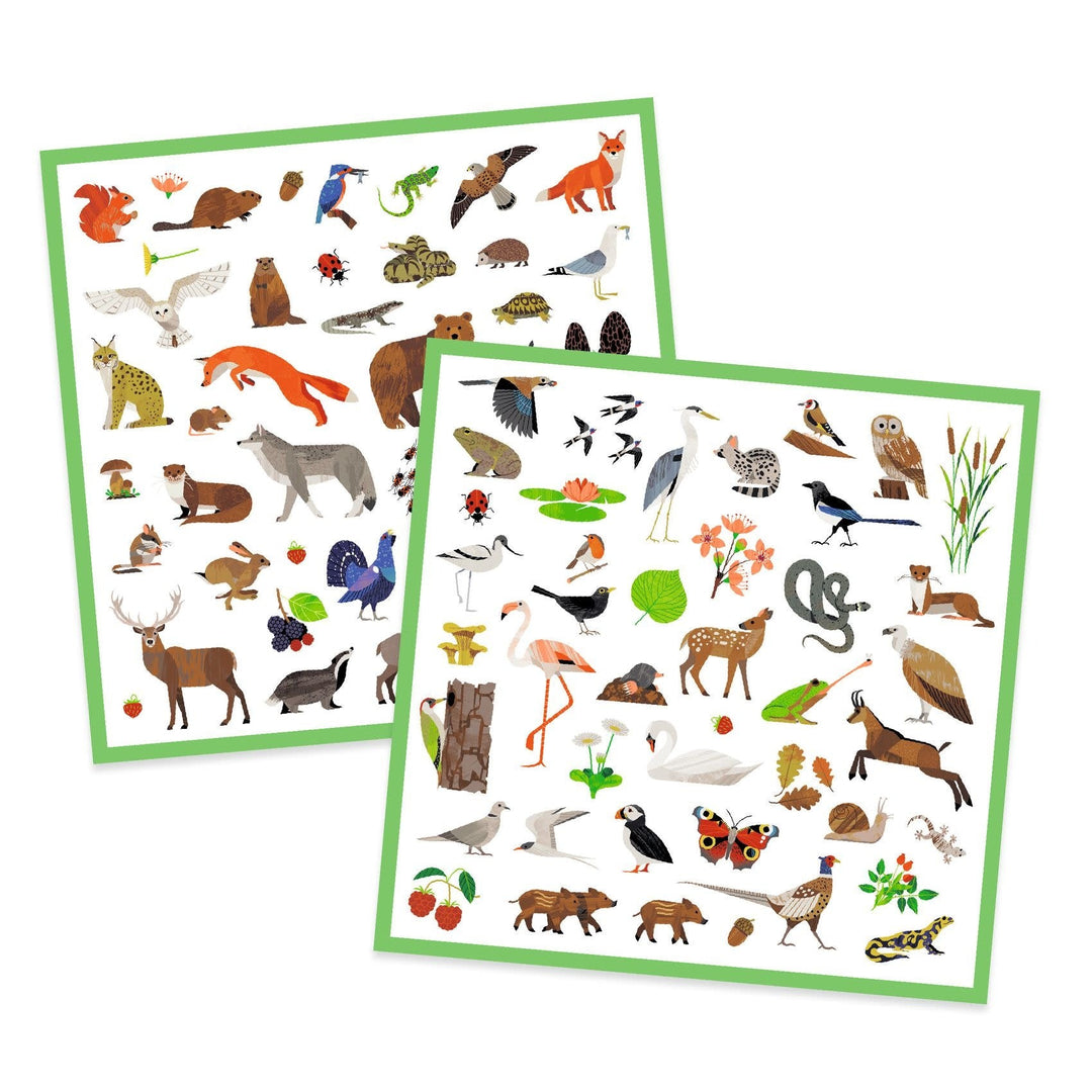 Djeco | Stickers | Fauna | 160 stuks | 4+ - Kleine Eland