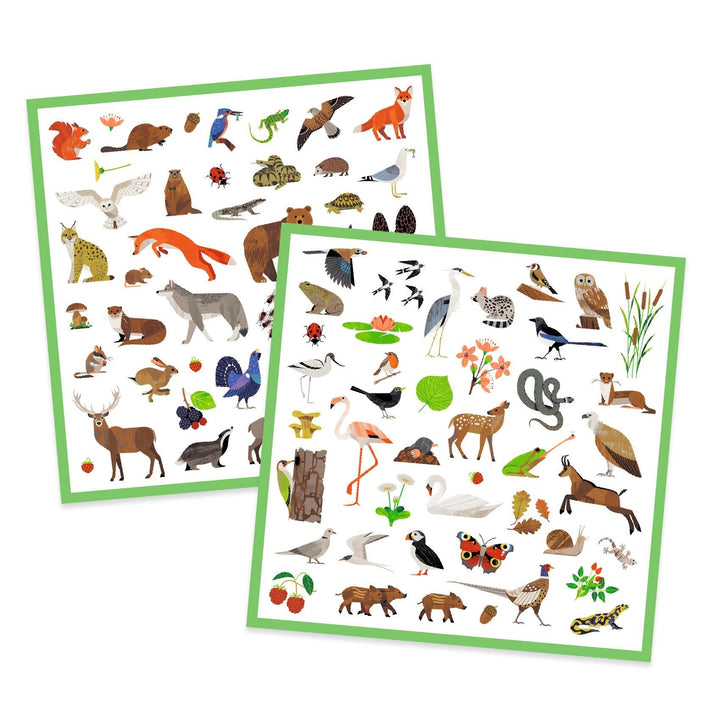 Djeco | Stickers | Fauna | 160 stuks | 4+ - Kleine Eland