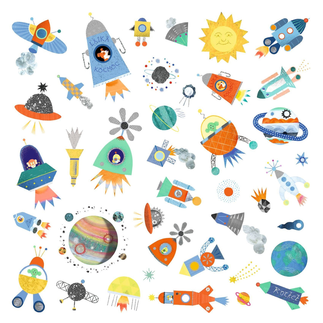Djeco | Stickers | Interstellar | 160 stuks | 4+ - Kleine Eland