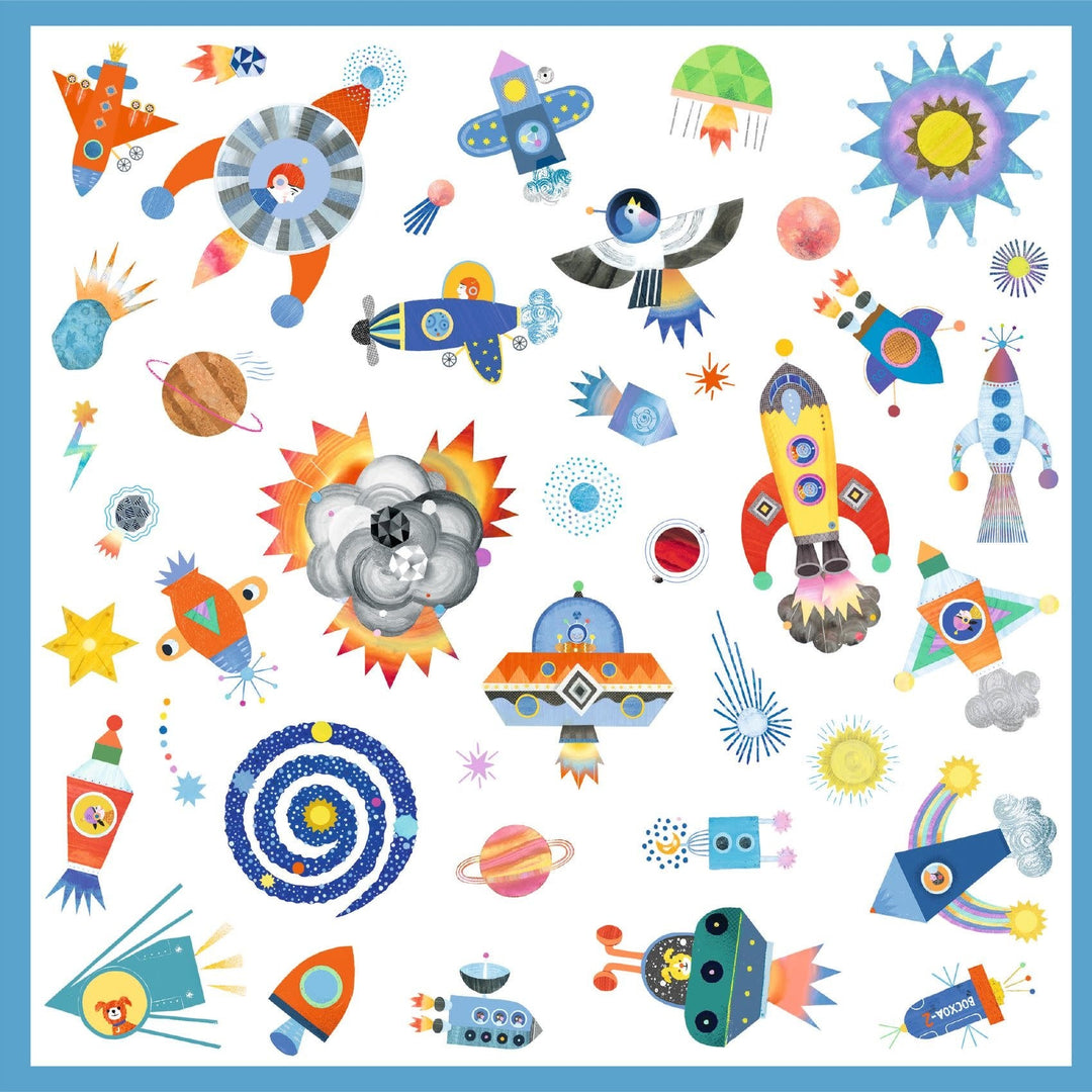 Djeco | Stickers | Interstellar | 160 stuks | 4+ - Kleine Eland