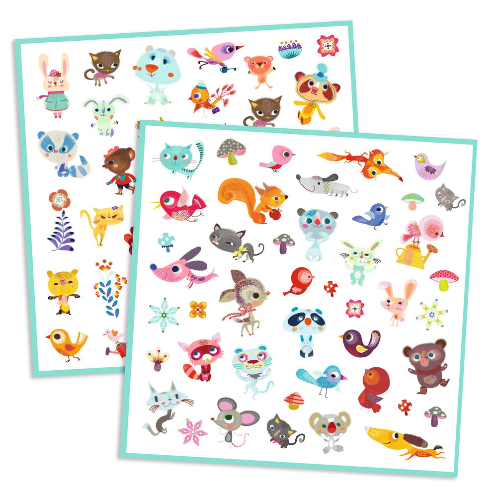 Djeco | Stickers | Little Friends | 160 stuks | 4-7 jaar - Kleine Eland