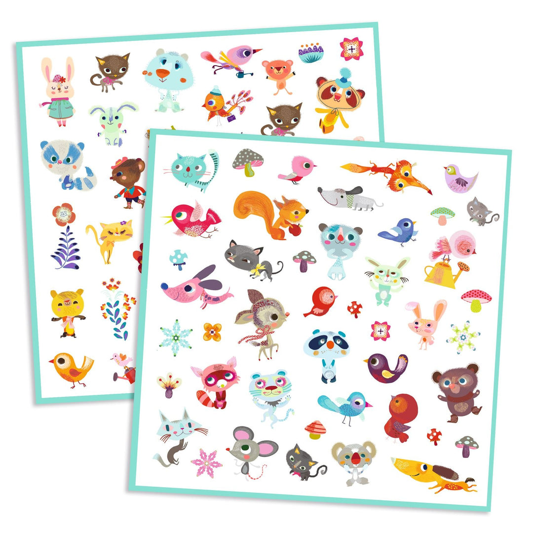 Djeco | Stickers | Little Friends | 160 stuks | 4-7 jaar - Kleine Eland