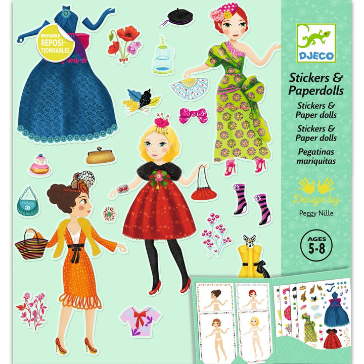Djeco | Stickers &amp; Paperdolls | Massive Fashion | 4-8 jaar - Kleine Eland
