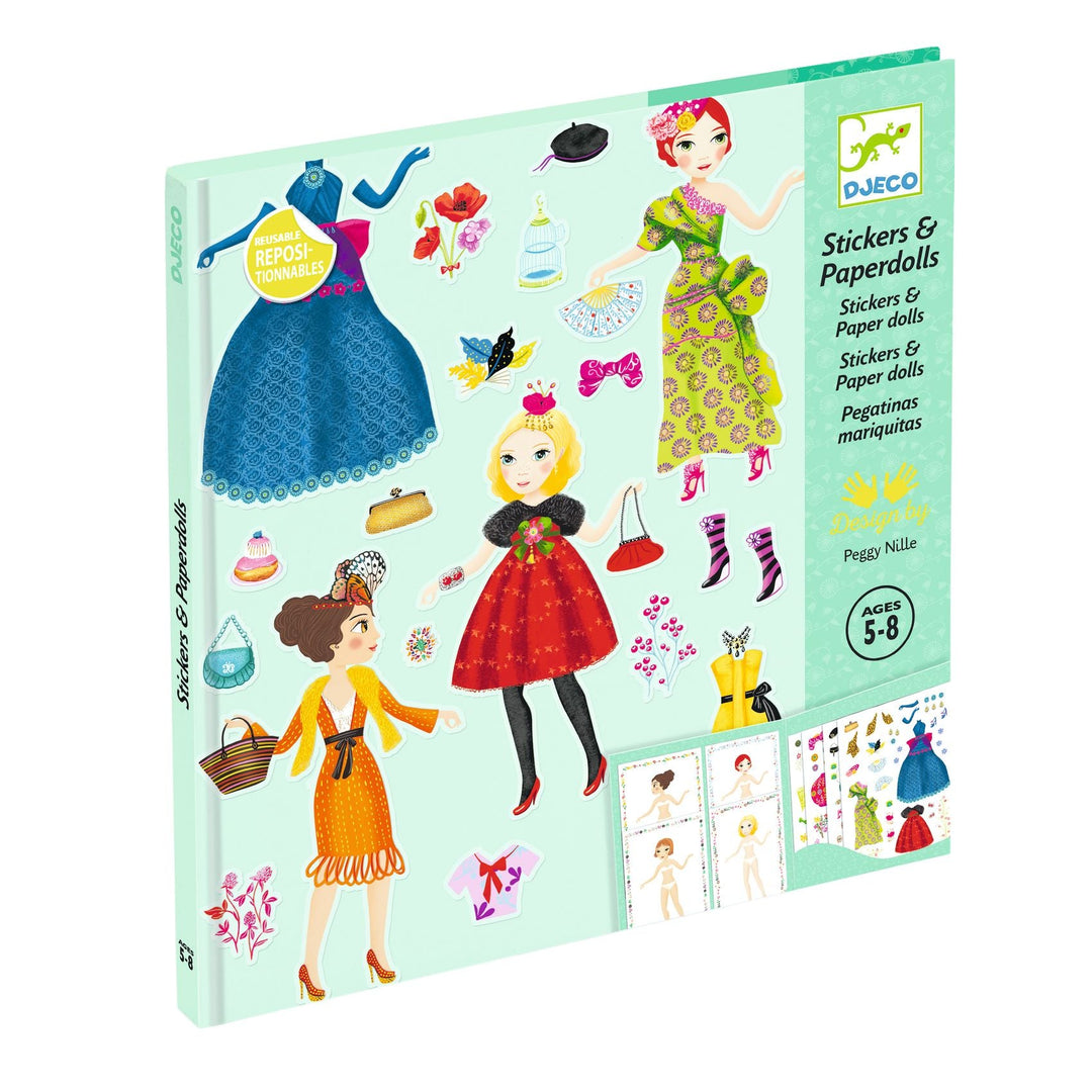 Djeco | Stickers &amp; Paperdolls | Massive Fashion | 4-8 jaar - Kleine Eland