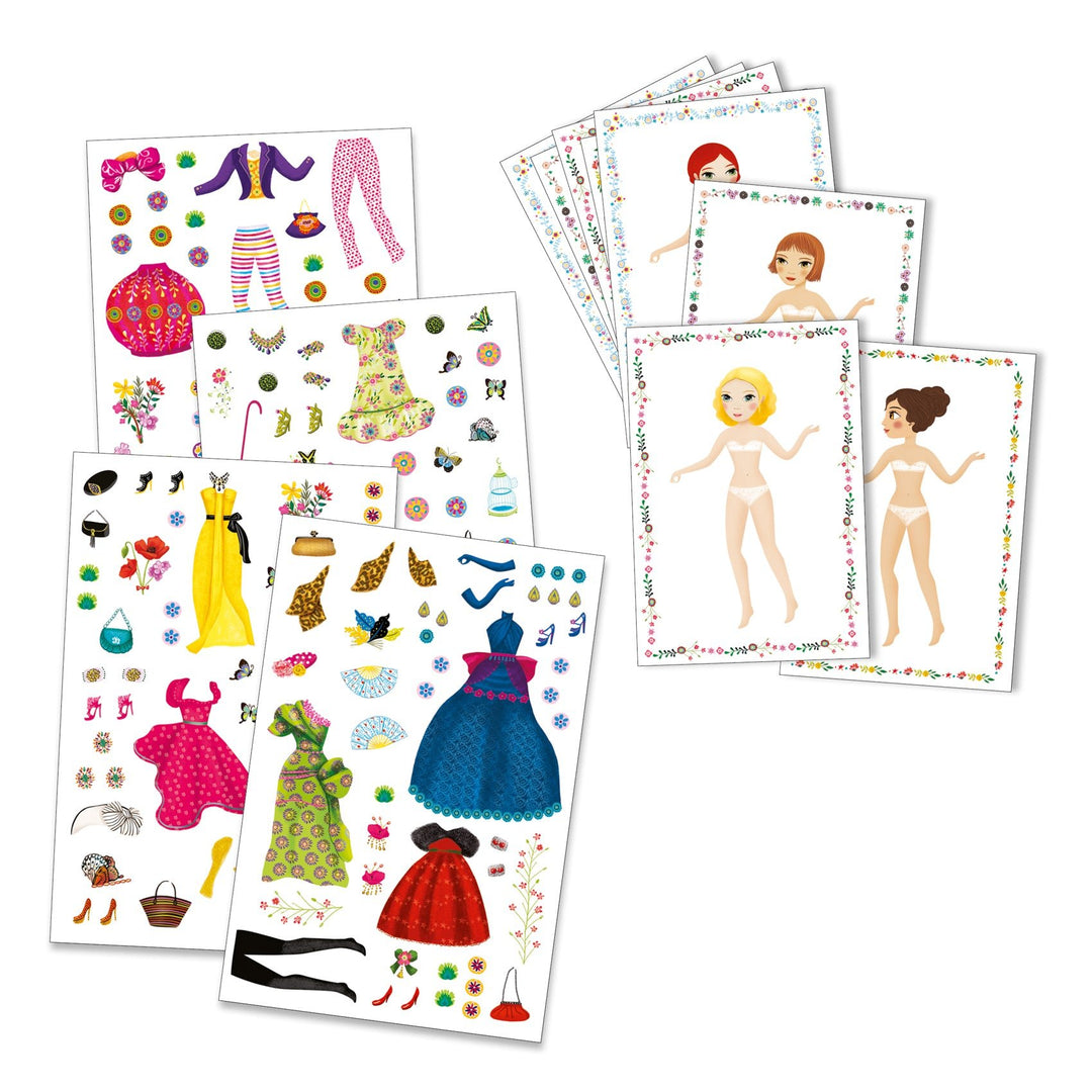 Djeco | Stickers &amp; Paperdolls | Massive Fashion | 4-8 jaar - Kleine Eland
