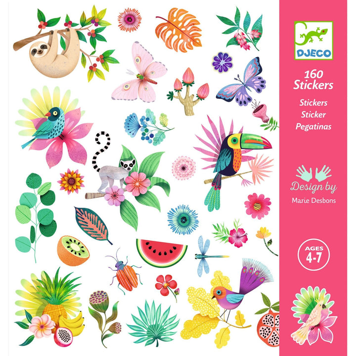 Djeco | Stickers | Paradise | 160 stuks | 4+ - Kleine Eland