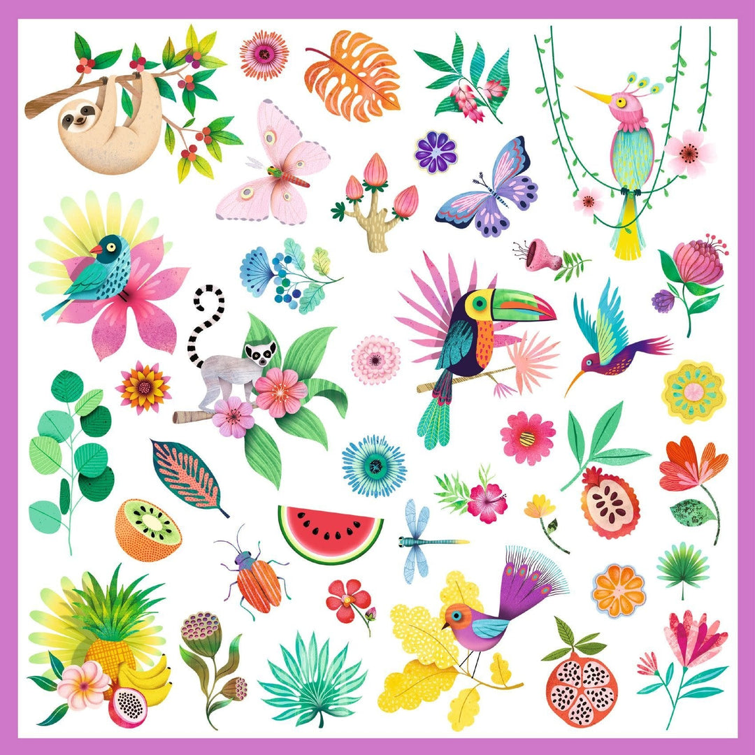 Djeco | Stickers | Paradise | 160 stuks | 4+ - Kleine Eland