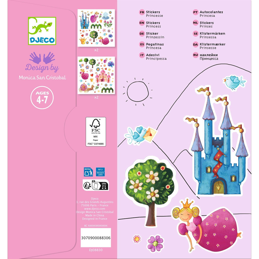 Djeco | Stickers | Princess Marguerite | 160 stuks | 4-7 jaar - Kleine Eland