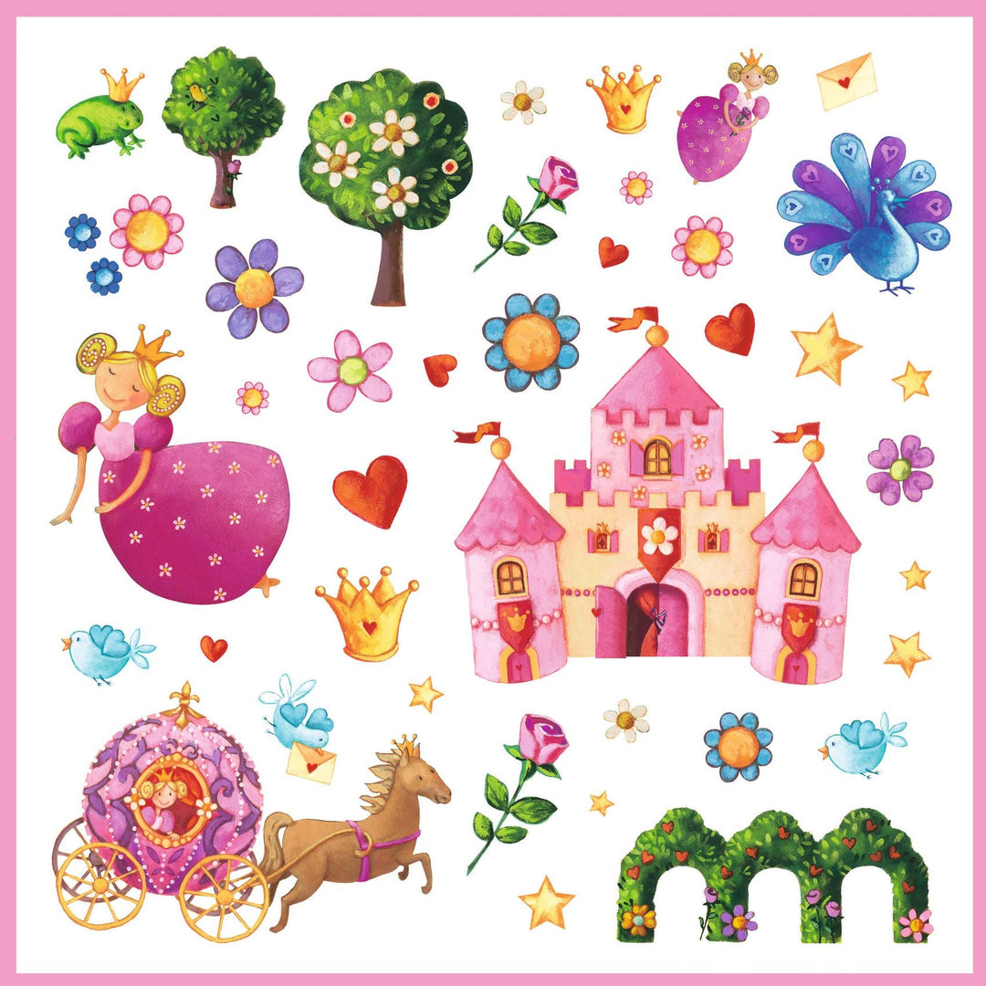 Djeco | Stickers | Princess Marguerite | 160 stuks | 4-7 jaar - Kleine Eland