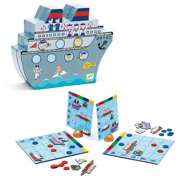 Djeco | Tactic Game | Naviplouf | Magnetisch Zeeslag | 5 - 10 jaar - Kleine Eland