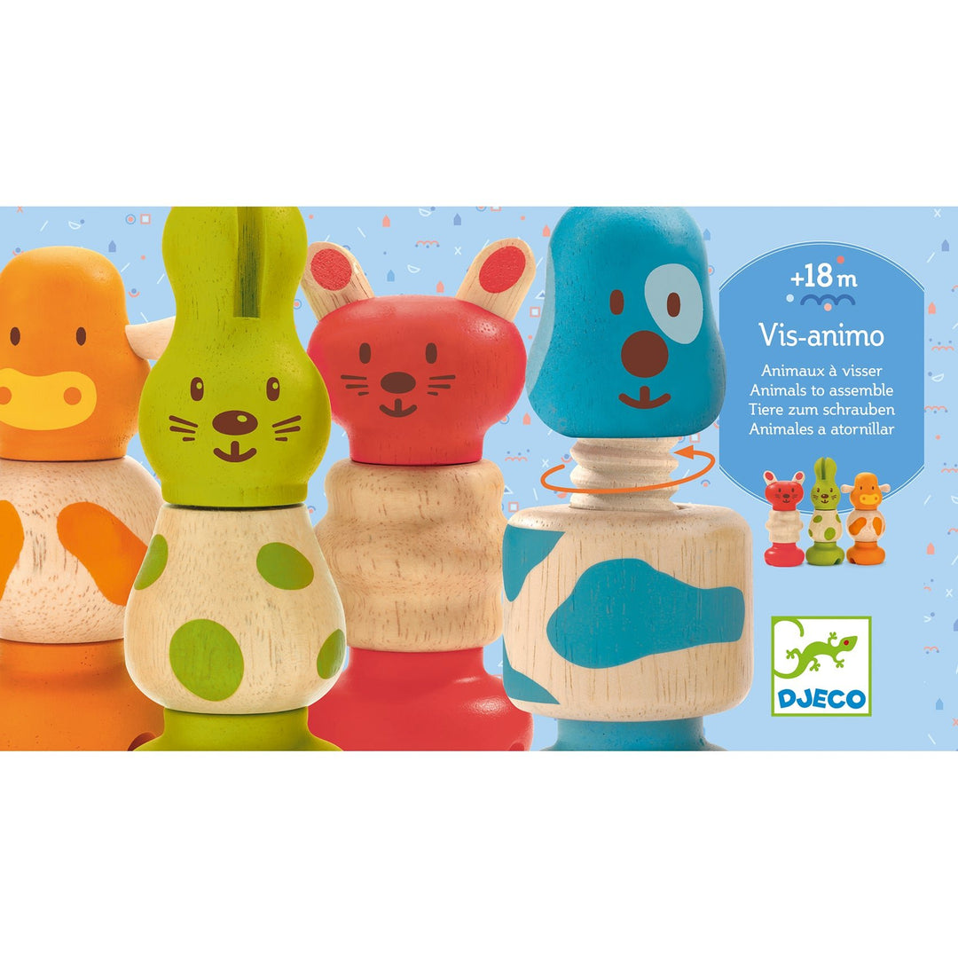 Djeco | Vis - Animo | Schroefspel | 18 maanden+ - Kleine Eland