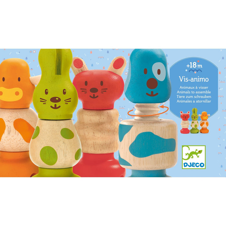 Djeco | Vis - Animo | Schroefspel | 18 maanden+ - Kleine Eland
