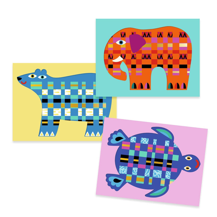 Djeco | Weven met Papier | Voor, Achter, Voor | 3-6 jaar - Kleine Eland