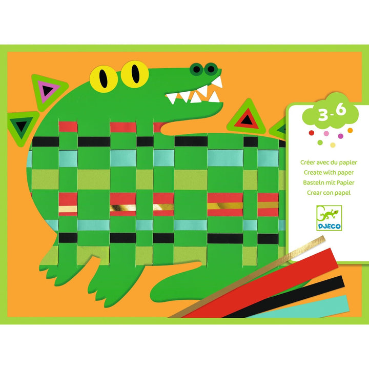 Djeco | Weven met Papier | Voor, Achter, Voor | 3-6 jaar - Kleine Eland