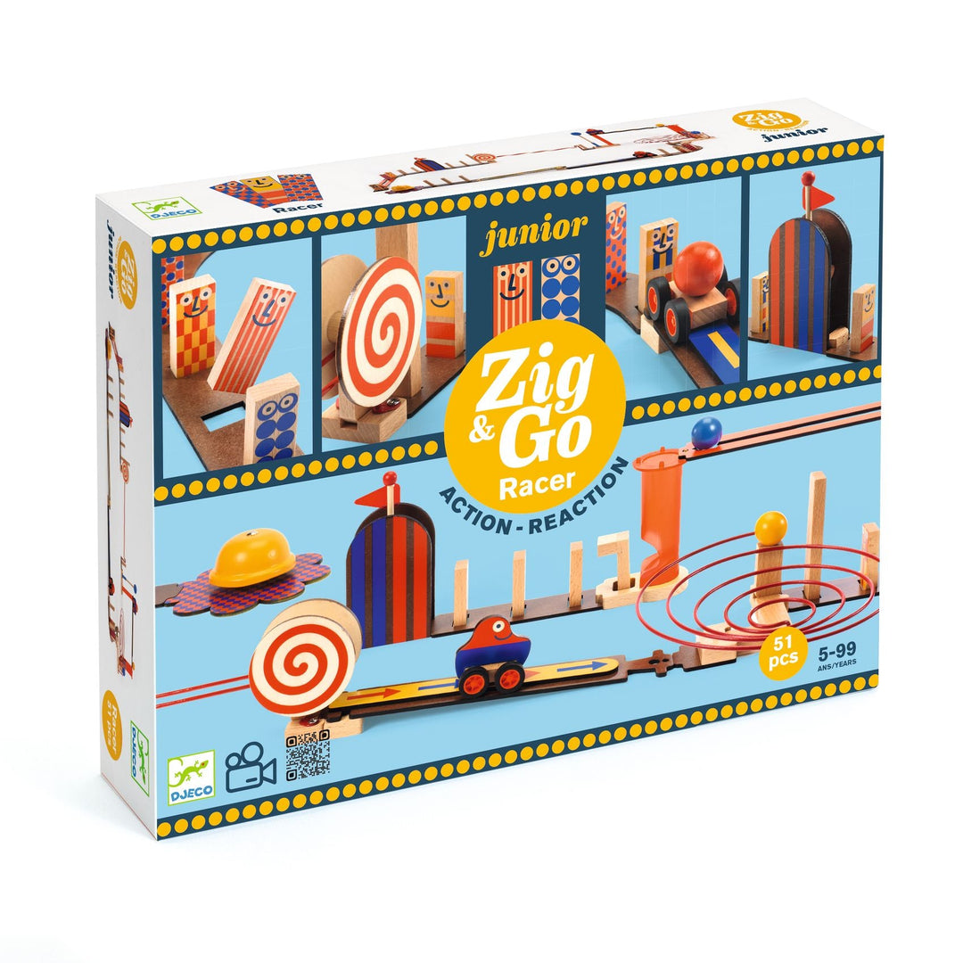 Djeco | Zig &amp; Go Junior | Racer | 51 delig | 5 - 99 jaar - Kleine Eland