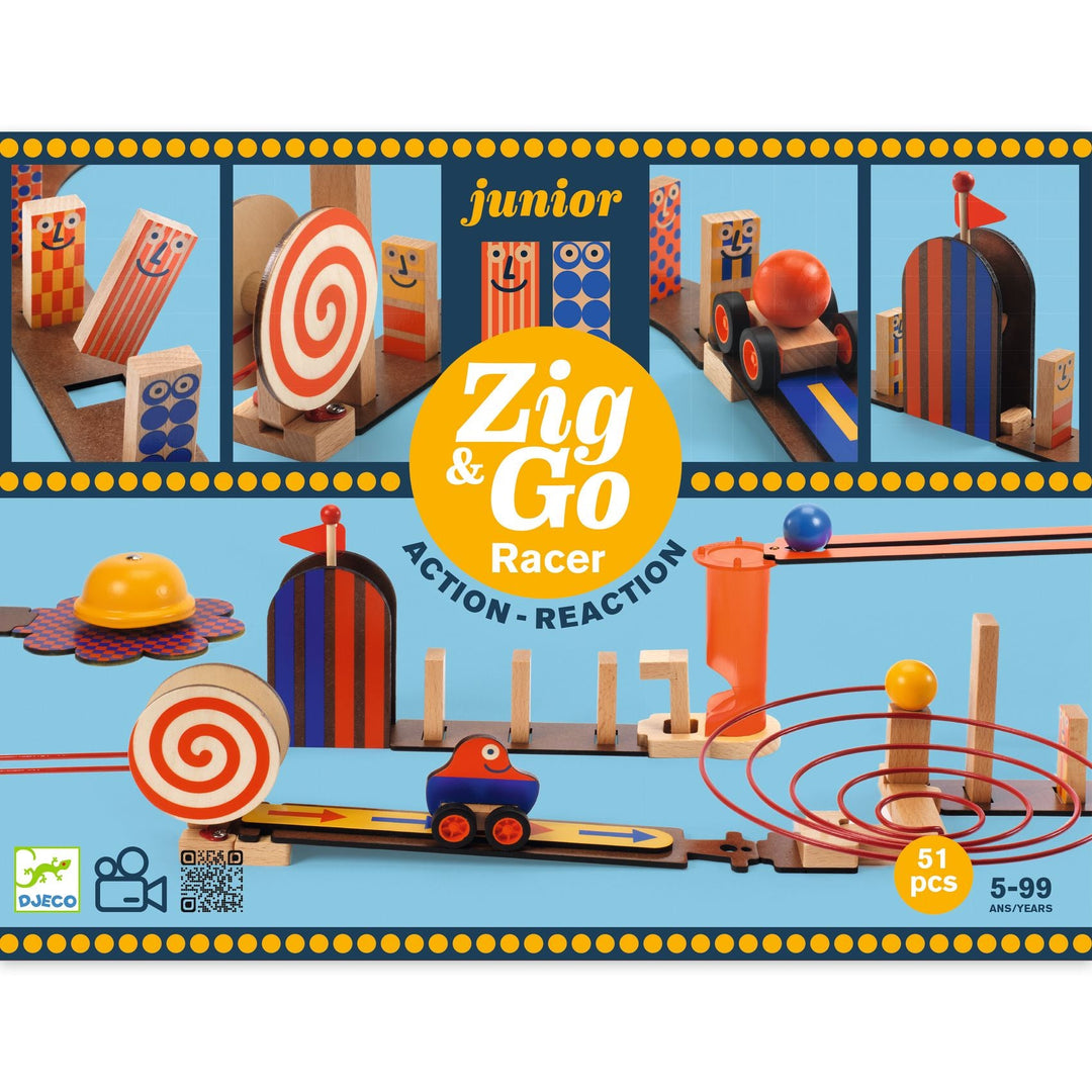 Djeco | Zig &amp; Go Junior | Racer | 51 delig | 5 - 99 jaar - Kleine Eland