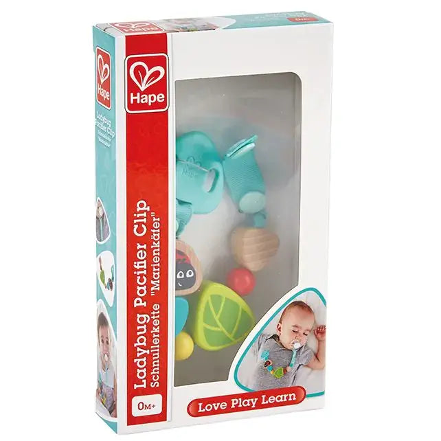 Hape | Ladybug Pacifier Clip | 20.5 cm | 0+