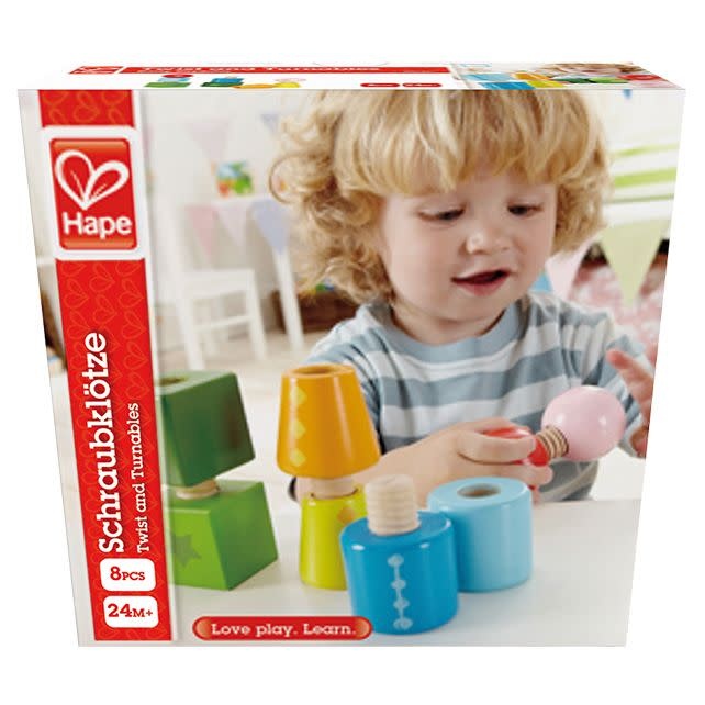 Hape Twist &amp; Turnables – Verpackung von vorn