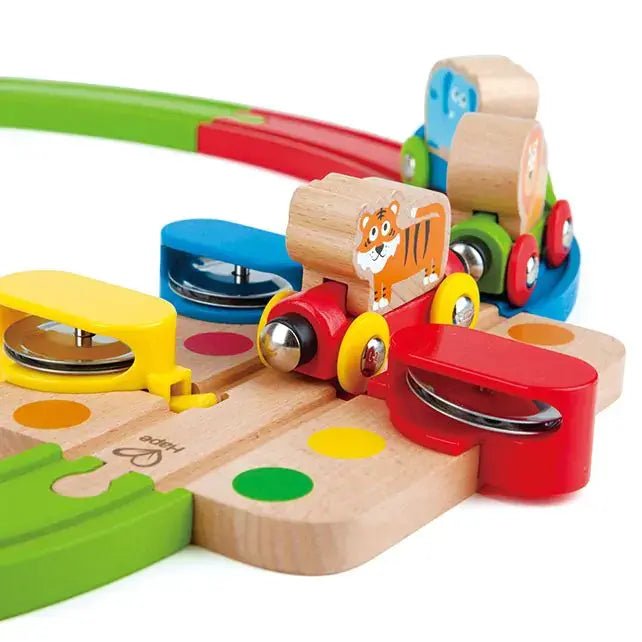 Hape | Railway | Rainbow Puzzle Railway | (past op de treintafel )3+