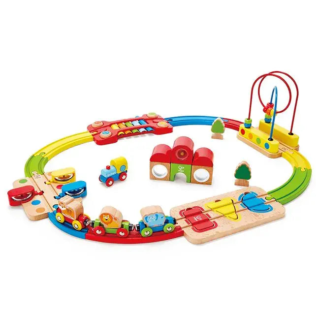 Hape | Railway | Rainbow Puzzle Railway | (past op de treintafel )3+