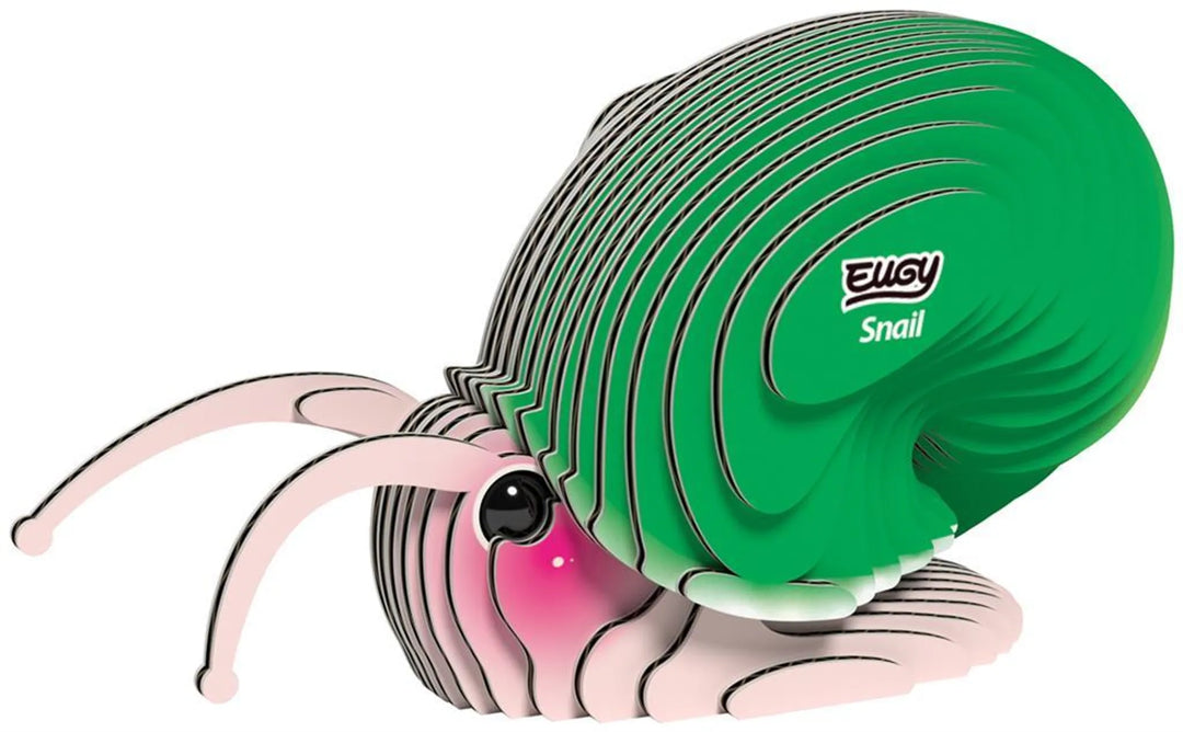 Eugy | 3D Cardboard Model Kit | Wild Life | Slak | 34 stukjes | 6+