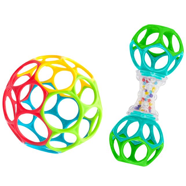 Bright Starts Oball Grasp the Day – toutes les pièces côte à côte