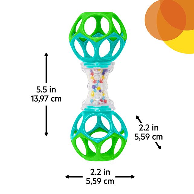 Bright Starts Oball Grasp the Day – hochet avec ses dimensions